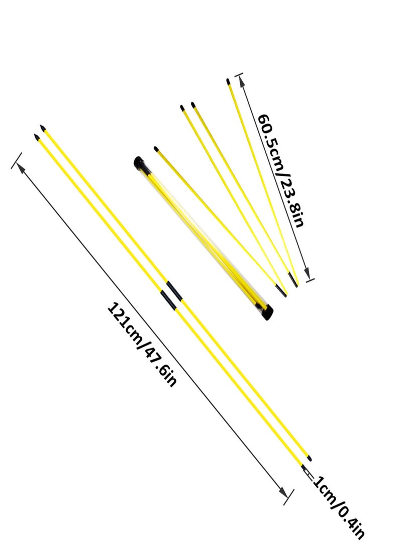 Caiton 2pcs Folding Golf Alignment Sticks Golf Indicator Golf Training Equipment Accessories  - Image 3