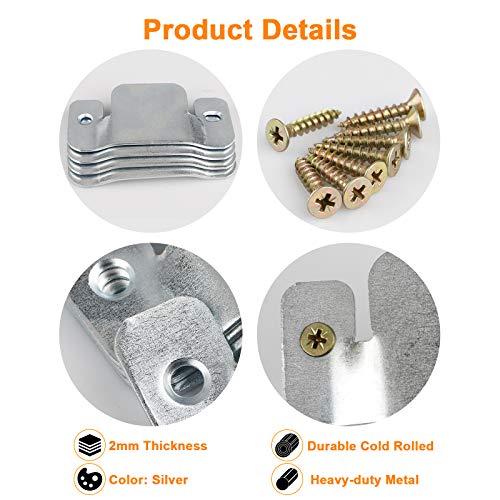 AWTOK Sectional Sofa Connector Bracket, Sectional Couch Connectors Bands for Sectionals,Furniture Connectors with Screws,4 Pieces - Image 5