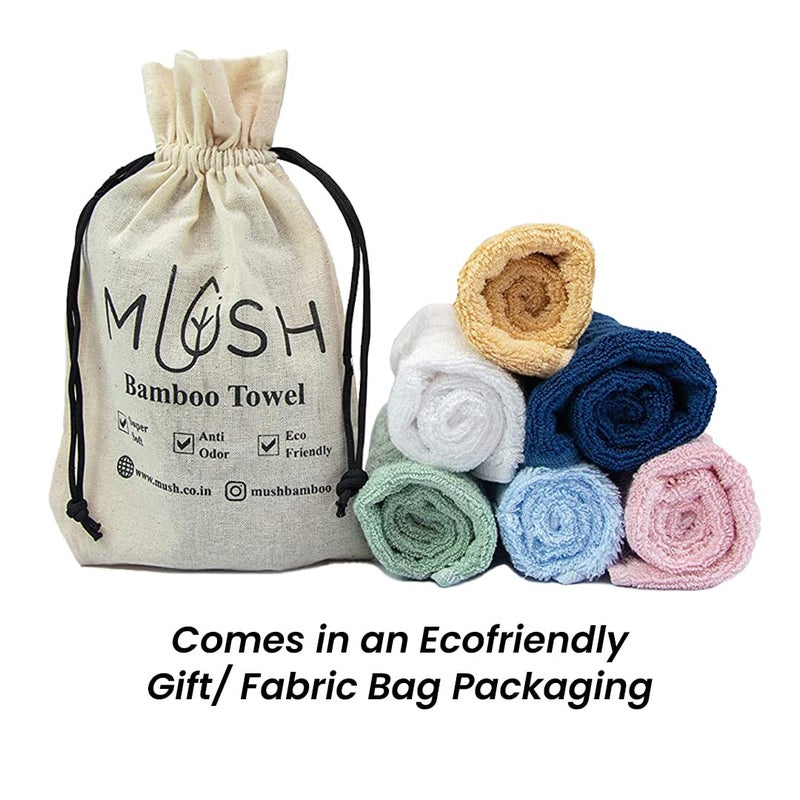 Mush Bamboo Hand Towels Set of 2 | 100% Bamboo Gym Towel for Men/Women Workout | Ultra Soft, Absorbent & Quick Dry Towel for Gym, Travel, Sports and Yoga | 40 x 60 cms | 600 GSM (Golden Brown) - Image 5