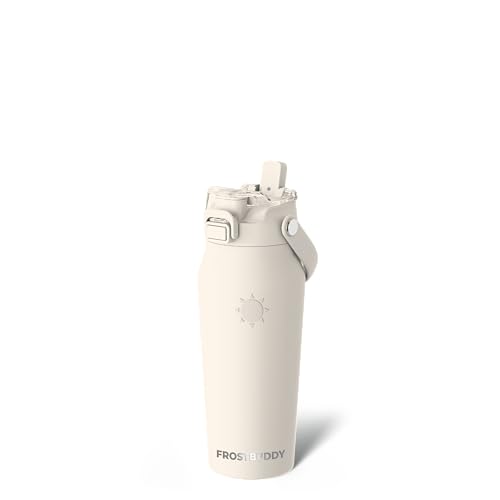 Frost Buddy 16oz Insulated Water Bottle with Straw & Chug Lid | Leak-Proof Stainless Steel | 24-Hours Cold | Sweat-Proof, Cup Holder Friendly | Ideal for Gym, Travel, Sports & Everyday Hydration - Image 1
