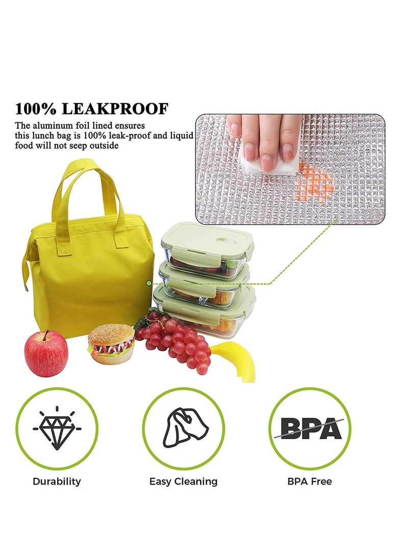 SYOSI Lunch Bag Bento Bag, Thickened Thermal Insulation Refrigerated Bento Tote Bag, Lunch Box Carrying Bag For Students Ladies Men Picnic Work Outdoor  - Image 2