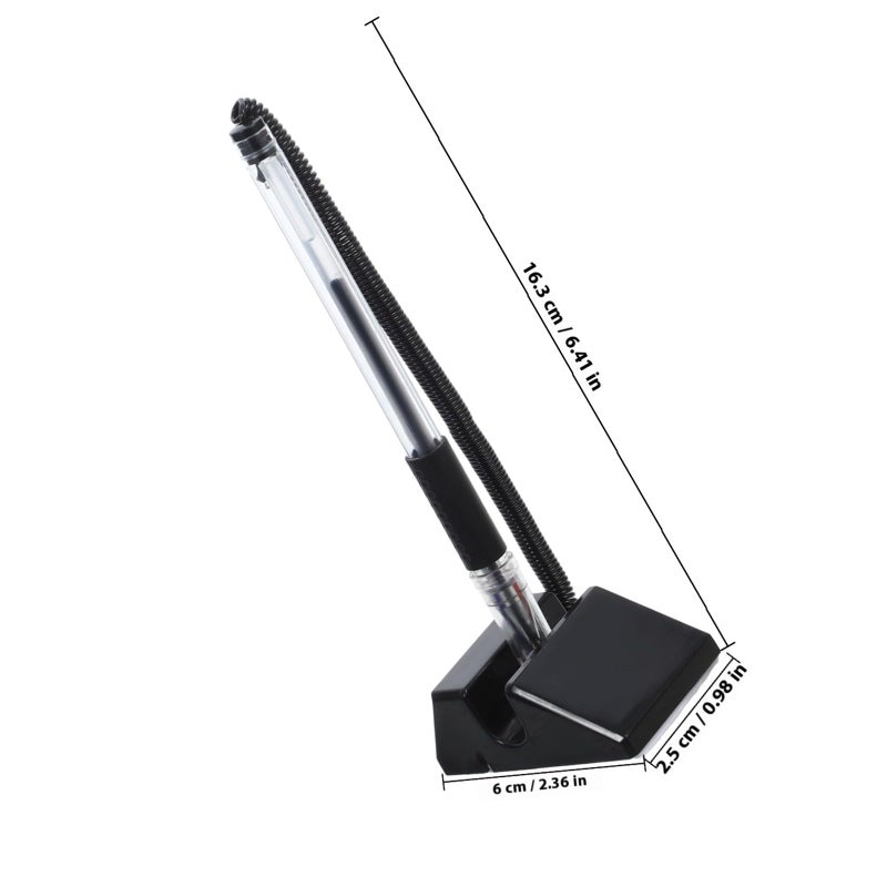 Security Anti Theft Pens For Reception Desk 3 Pieces Black Navy Crimson - Image 3