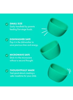 Avanchy Avanchy Silicone La Petite Mini Silicone Bowl Yellow - Silicone Baby Dishes - Baby Bowl - Silicone Bowl - Baby Dishes Set - Baby Feeding Bowl - Bowls for Toddler  - Image 3