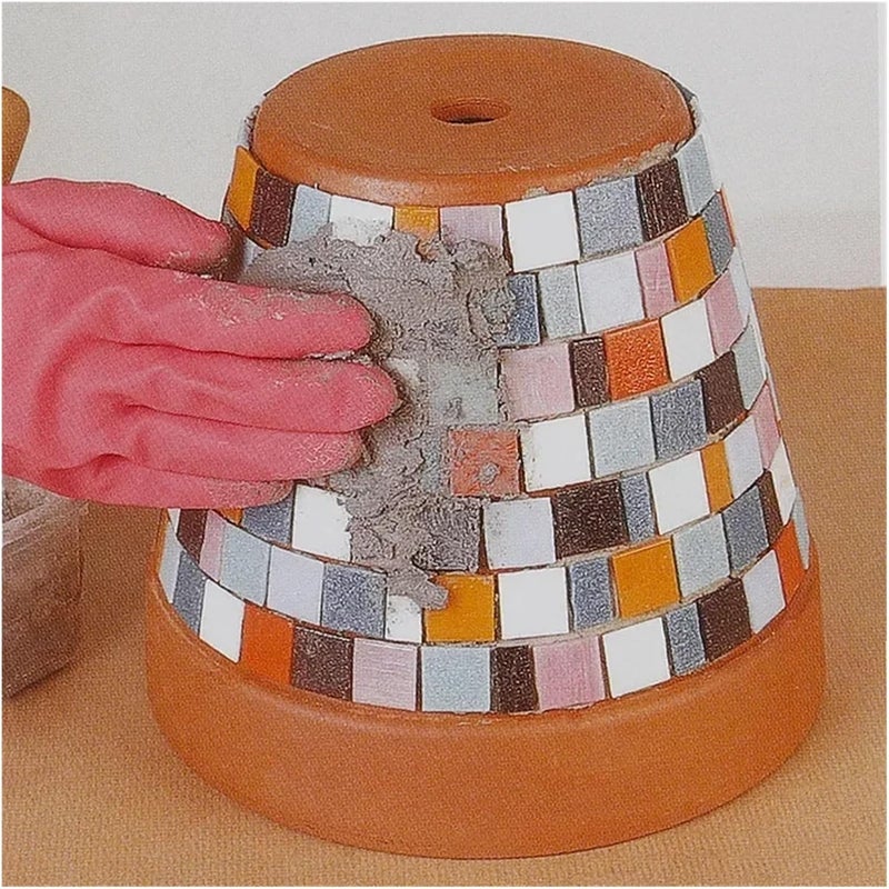 Mosaic Tiles 100g/3.5oz(Approx.35pcs) Mosaic Quartz Tiles 2cm/0.78in Square Tile 0.4cm/0.15in Thickness DIY Craft Materials Mixed Color Mix - Image 5