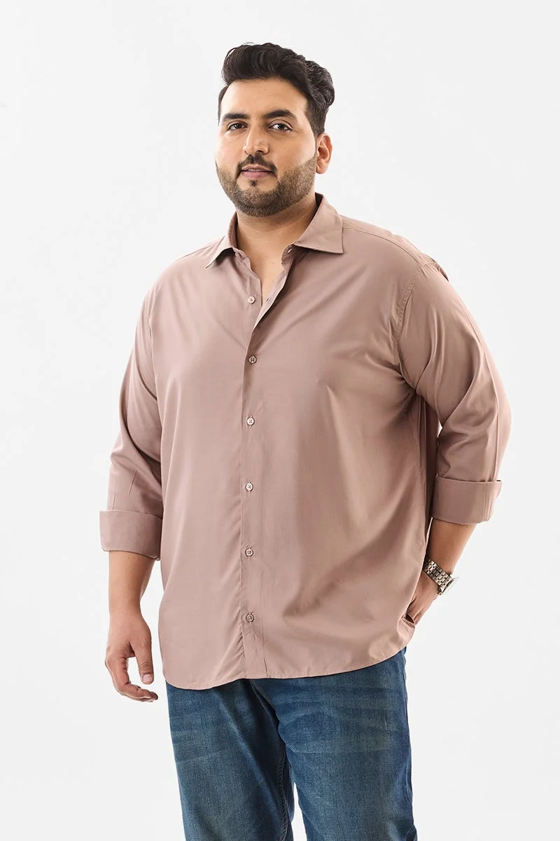 سنيتش قميص مقاس كبير فيسكوز % بقصة عادية