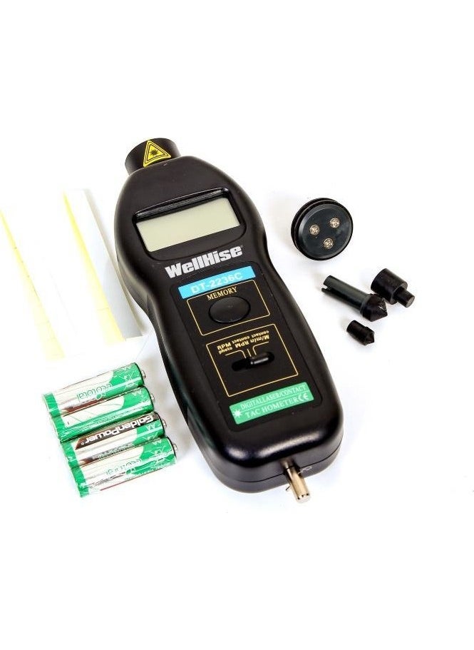 Wellhise DT2236C Optical and Contact Tachometer  - Image 1