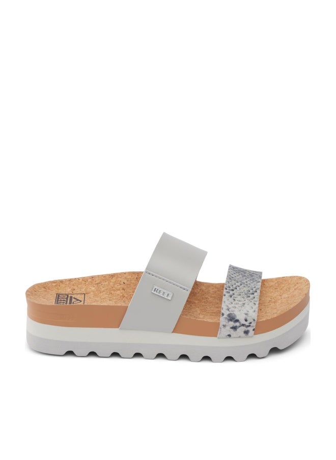 REEF Cushion Vista Hi Womens Platform Fashion Sandal, Arch Support, Ultra Soft Cushion Footbed, Snake Duo, 7.5 - Image 1