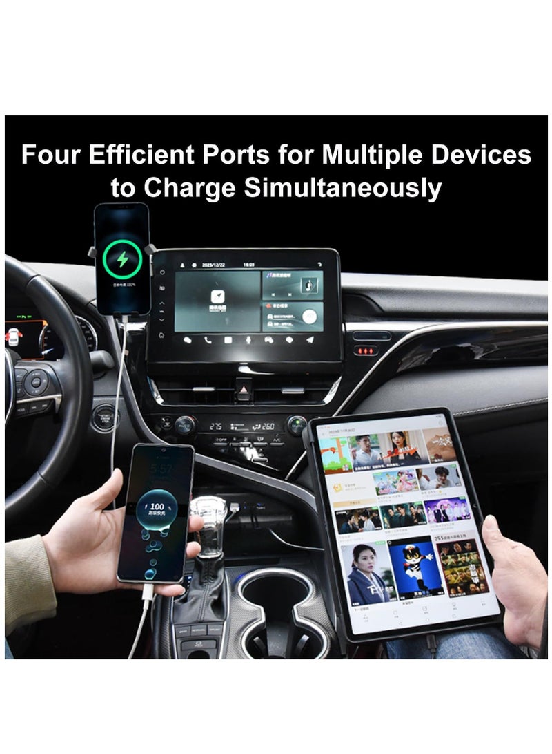 Loquat Dual USB ＆ Typc C Port Fast Charger Compatible with 2017-2023 Toyota Camry, 45W Fast Charging Station Center Console Dedicate to Your Car - Image 3