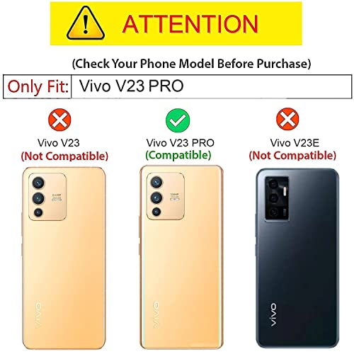 Kapa Double Dip Full 360 Protection Back Case Cover for Vivo V23 PRO (5G) (Black), Polycarbonate - Image 2