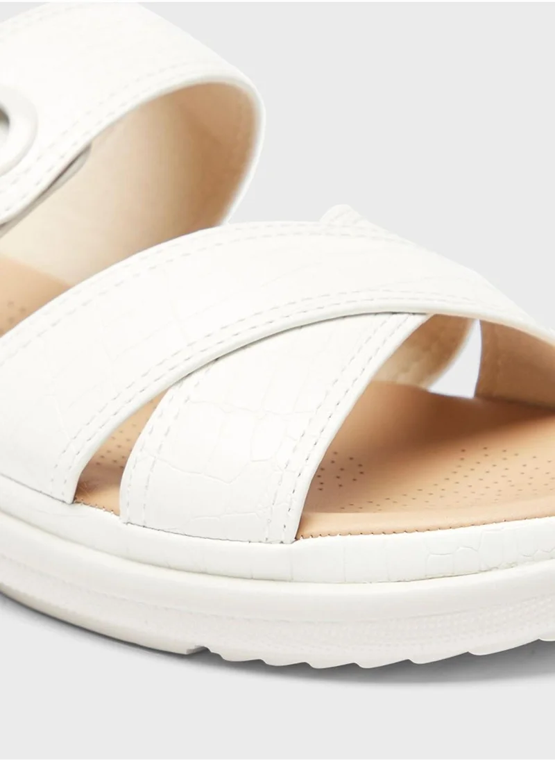 shoexpress Double Strap Wedge Sandals