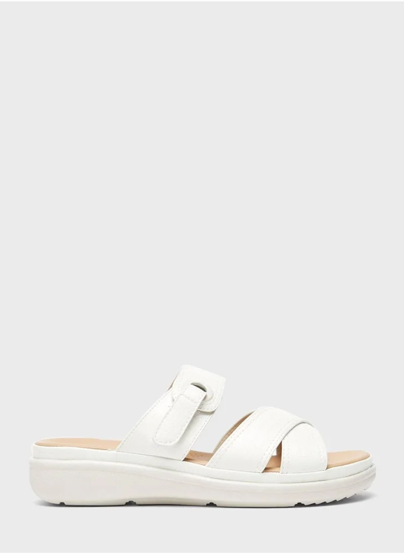 shoexpress Double Strap Wedge Sandals