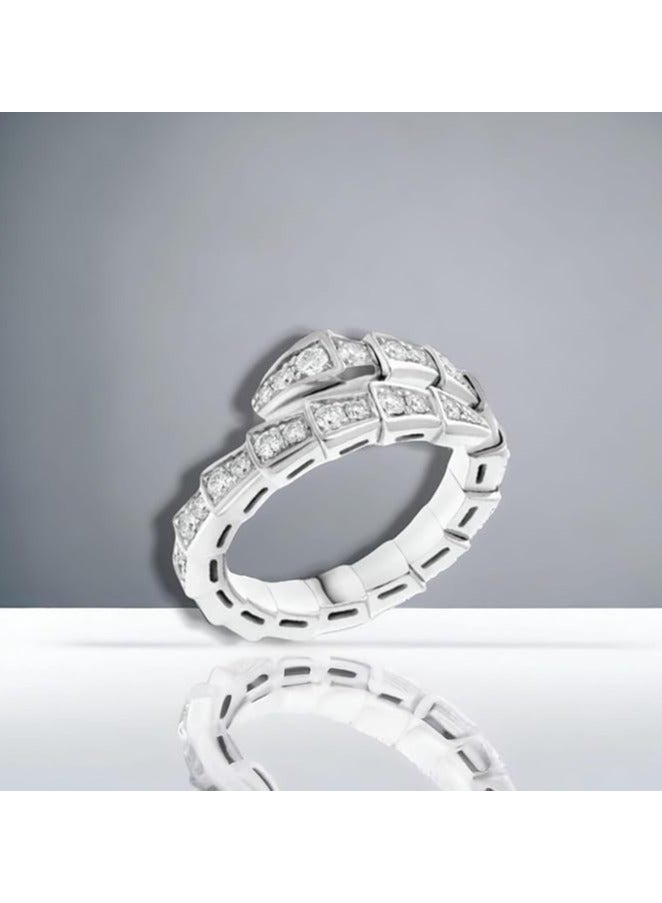 بونكا خواتم بونكا البراقة للنساء والفتيات  خاتم فضى - Image 2