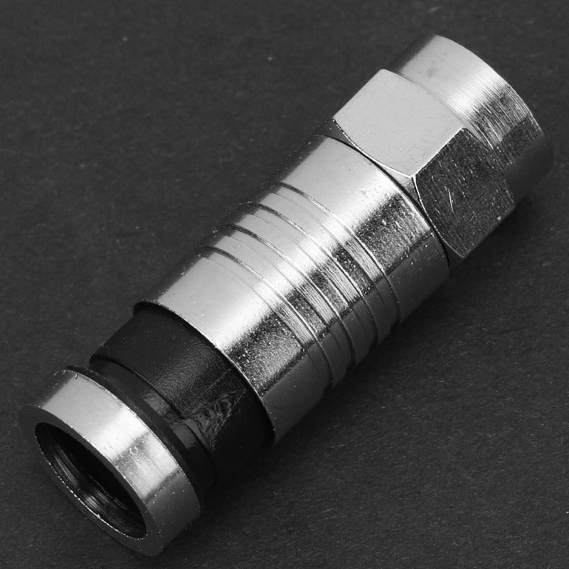موصل F RG6: تصميم غطاء مكثف لمنع الغبار - موصل F ساتيلي مطابق لمعيار EIA/TIA 568A/B لنقل إشارات الاتصالات من المعدات إلى منطقة العمل - Image 5