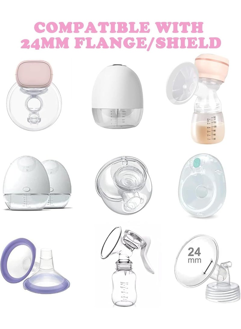 ATRJSZ Silicone Flange Insert, 13PCS Flange Sizing Kit 13/15/17/19/21MM, Teat Hole Tester, Food-Grade Pacifier Measurement Card, Cleaning Brush＆Tape Measure, Pumping Essential Kit for Moms - Image 2