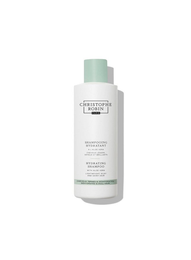 Christophe Robin Hydrating Shampoo With Aloe Vera Lightweight Ultrahydrating For Dry Dull Hair 8.4 Fl. Oz - Image 2
