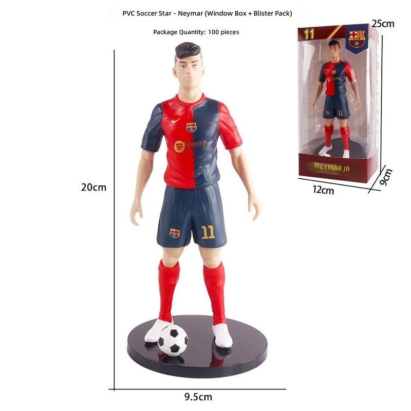 World Cup Fan Series: Football Star Figurines - Messi, Ronaldo, Neymar Desk Decorations - Image 1