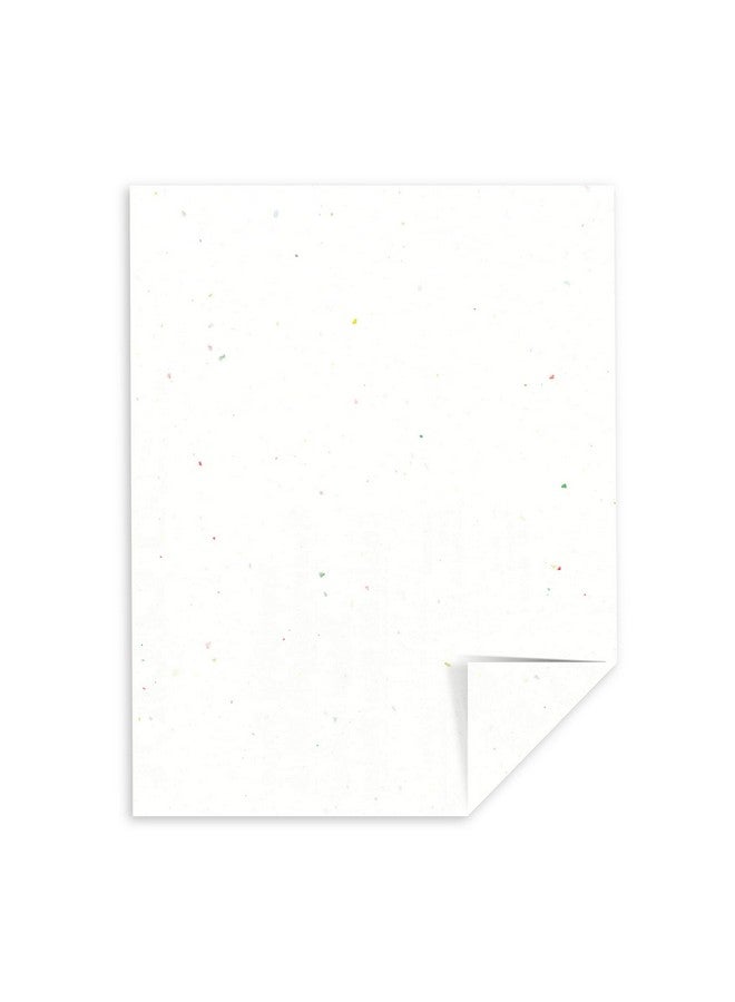 Wausau Astrobrights Colored Cardstock 8.5” X 11” 65 Lb/176 Gsm Stardust White (Multicolor Flecked) 250 Sheets (22401) - Image 2