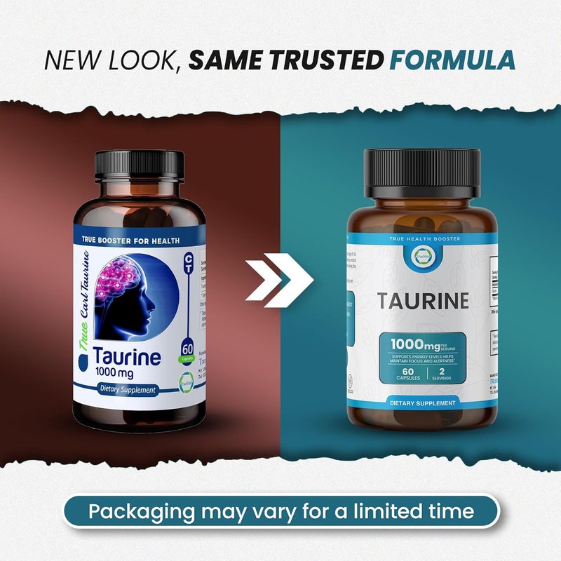 TRUEMED Taurine 1000mg with Magnesium Glycinate  Alpha Lipoic Acid  Supports Natural Energy Focus  Wellness  CaffeineFree NonStimulant Antioxidant Support  60 Capsules Made in USA - Image 2