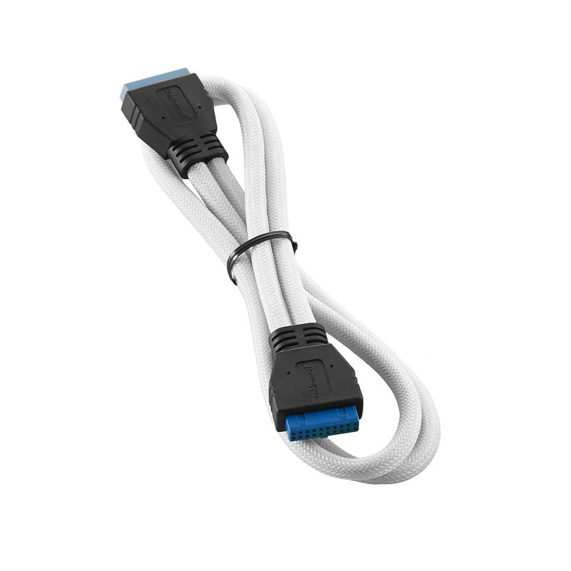 CableMod ModMesh Sleeved Internal USB 3.0 (White, 50cm) - Image 5