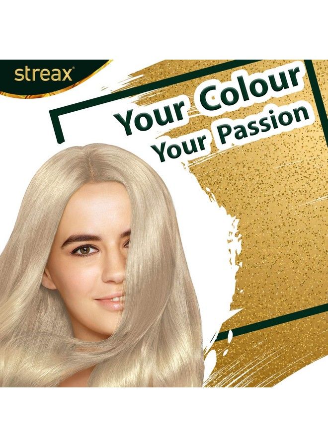 Streax Cream Hair Color For Unisex 120Ml 9.1 Rich Platinum (Pack Of 4) - Image 4