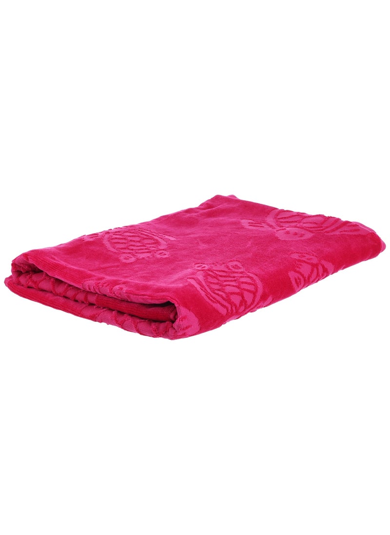 SIGNOOLA Signoola Beach Towel 90 x 170 cm Rose Solid Turtle 100% cotton  - Image 1