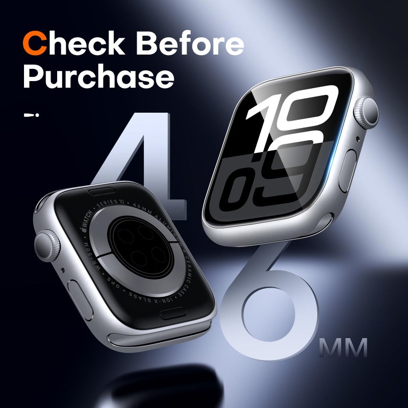 ال كي LϟK [8 Pack] for Apple Watch Series 11/10 Screen Protector 46mm - Image 4