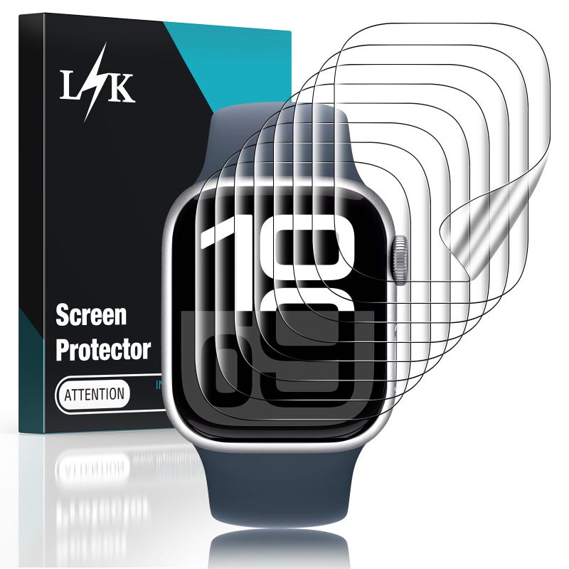 ال كي LϟK [8 Pack] for Apple Watch Series 11/10 Screen Protector 46mm - Image 1