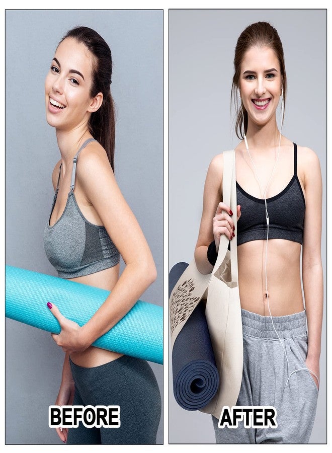 Saintrygo Yoga Bags for Women with Mat Carrier Canvas Pilates Tote Carryall Fits All Your Stuff for Travel Gym Workout(Beige) - Image 5
