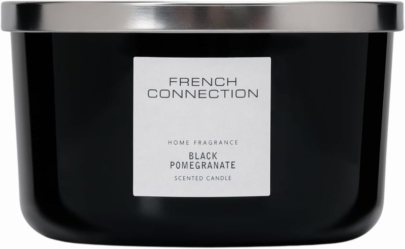 French Connection Black Pomegranate Scented Candle - Image 1