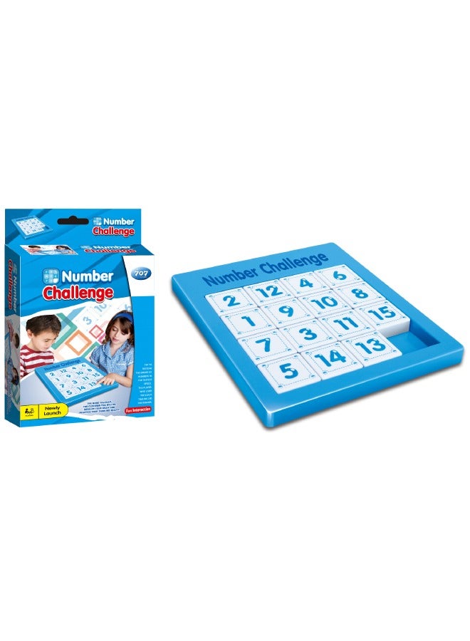 707 Games Number Challenge Board Game, Educational Number Puzzle Game, Classic Brain Teaser Game, IQ Game, Puzzles Travel Fidget Toys for 1 Players, Ages 4+ - Image 1