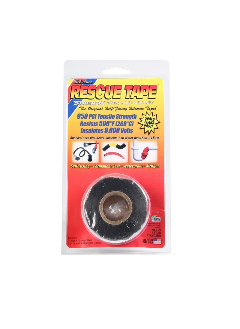 Silicone Rescue Tape 2.54cm X 3.66 m Black - pzsku/ZD7851C0890A5522BADC5Z/45/_/1722680311/03c40329-085b-4b74-a0c3-d76569309e19