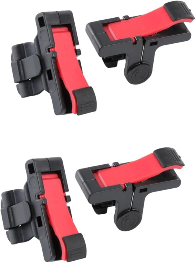 Chicken Eating Artifact Reaction Game Controllers Assist Tools For Mobile Phone Games Black Red Medium Size 2Pcs - Image 1