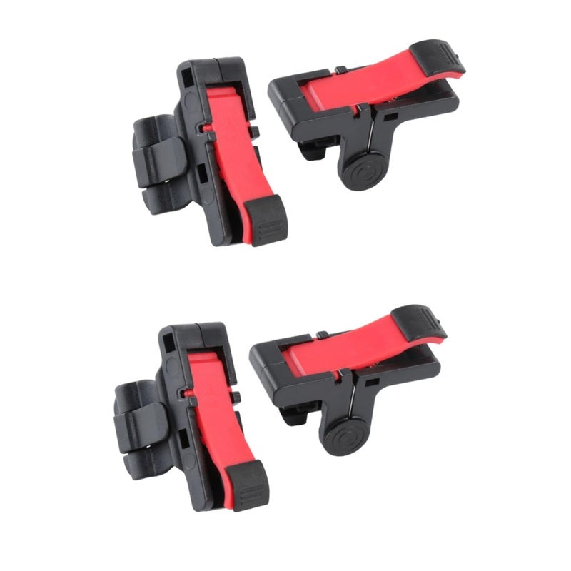 Chicken Eating Artifact Reaction Game Controllers Assist Tools For Mobile Phone Games Black Red Medium Size 2Pcs - Image 2