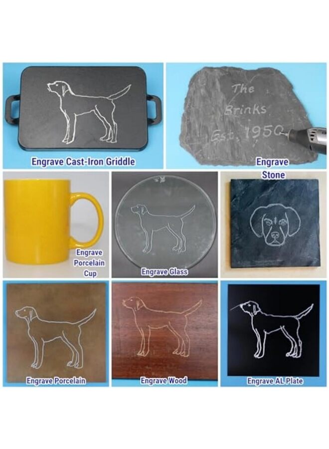 10PCS Carbide Burr Set, Compatible with Drill Bits, Rotary Tool Attachment Kits, Files, Drill Bits, File Accessories for Metal, Wood, Stone, Steel, Grinding, Engraving, Cutting - Image 4