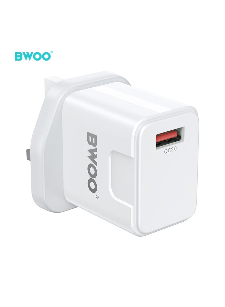 BWOO Qc 3.0 Fast Charging Uk Wall Charger - Image 2