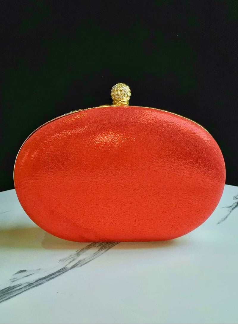 Red Sunflower Clutch Purses For Women Rhinestone Evening Purse Sparkling Handbags Crystal Clutch For Wedding Party，Valentine's Day gift  - Image 2