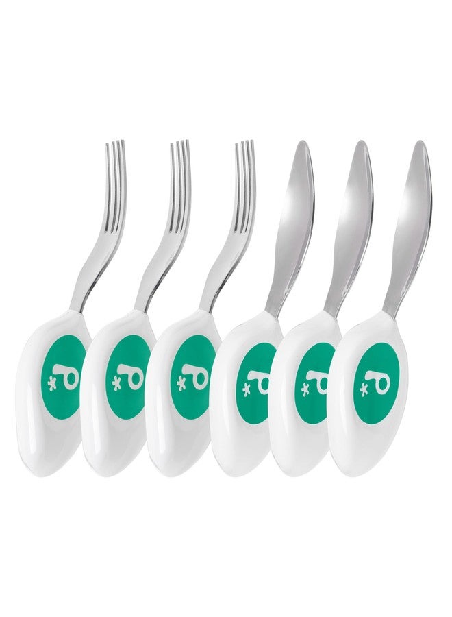 doddl 6-piece Spoon and Fork Set (3 Pairs) - Learn to use Toddler Silverware in Minutes, Toddler Utensils 1 year old & up, Baby Led Weaning Supplies - Image 1