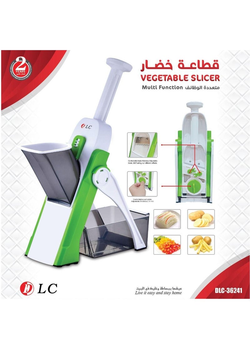 دي إل سي  قطاعة خضروات متعددة الوظائف dlc-36241 أخضر/رمادي/أبيض - Image 2