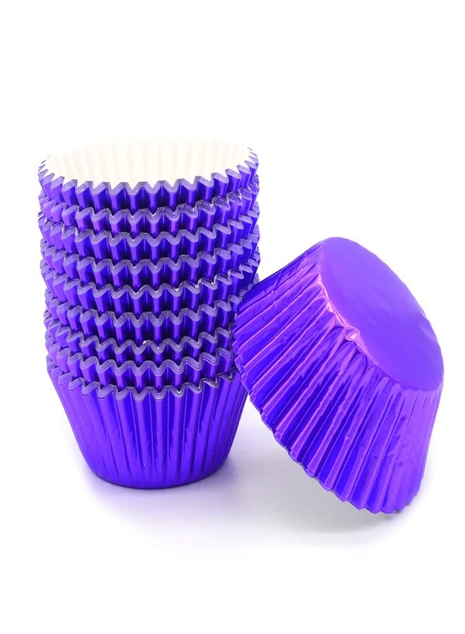 Mombake Standard Purple Foil Cupcake Liners Muffin Baking Cups for Party and More, 200-Count - Image 5