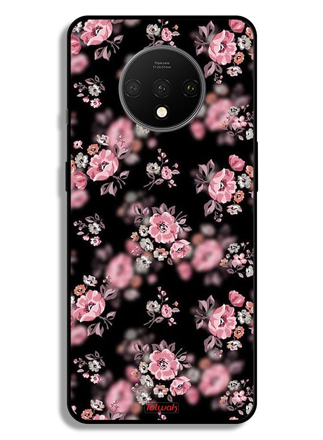 Tolwak OnePlus 7T Protective Case Cover Portrait Flowers Pattern - Image 1