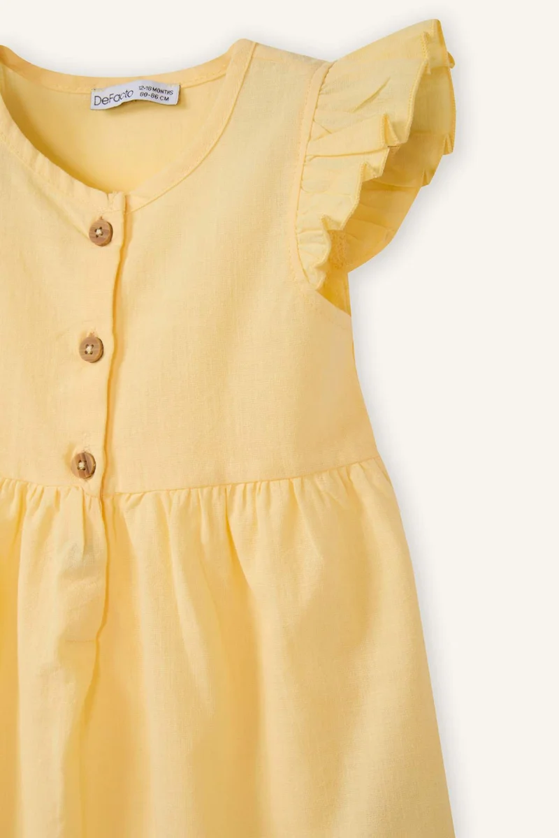 ديفاكتو Regular Fit Basic Short Sleeve Woven Dress