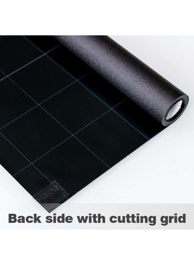 Mangobox Static Cling Total Blackout Window Film 100% UV Blocking Window Darkening Film Best Black Privacy Window Tint Removable Plastic Glass Covering(35.4x78.7 inches) - Image 5