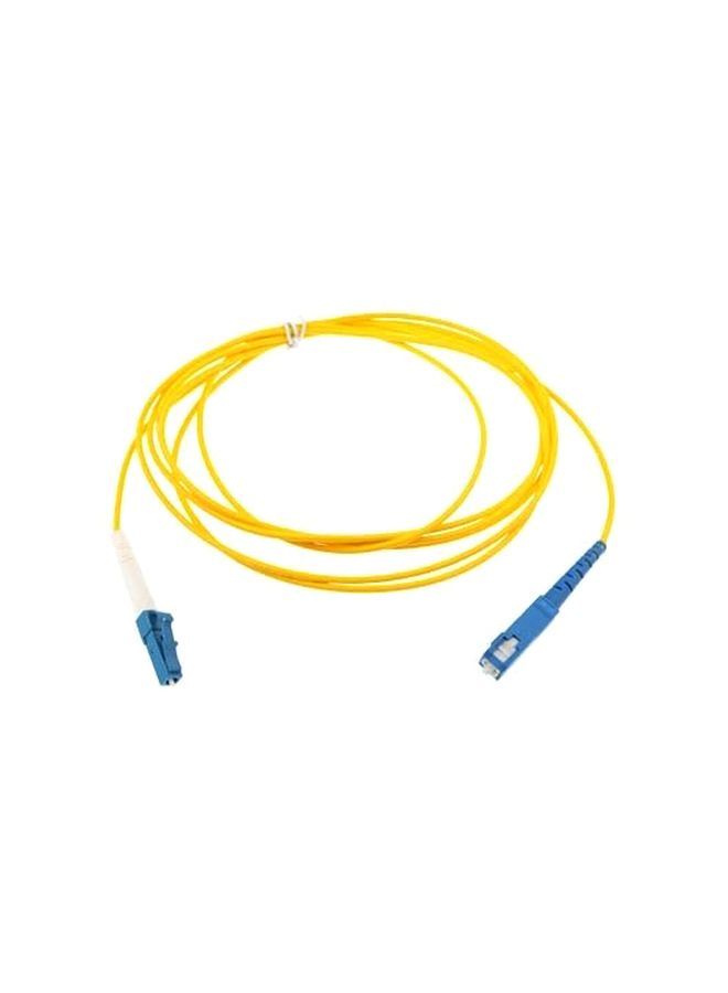 NIBEMINENT Single-Core Single Mode Fiber Optic Jumper Yellow/Blue/Black - Image 1