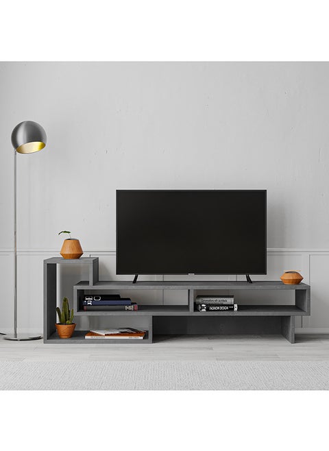 Tetra Tv Stand Up To 43 Inches With Storage - Grey - 2 Years Warranty