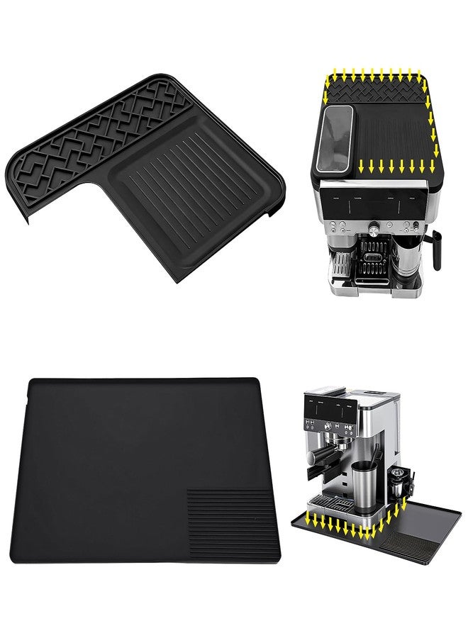 Ndoge Coffee Mat for Ninja Luxe Espresso Coffee Machine ES601, Top Mat Food-Grade Silicone Coffee Bar Accessories for Ninja Luxe Cafe Accessories, Waterproof Heat-Resistant Accessories for Countertop - Image 1