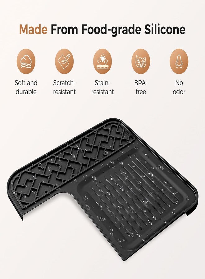 Ndoge Coffee Mat for Ninja Luxe Espresso Coffee Machine ES601, Top Mat Food-Grade Silicone Coffee Bar Accessories for Ninja Luxe Cafe Accessories, Waterproof Heat-Resistant Accessories for Countertop - Image 5