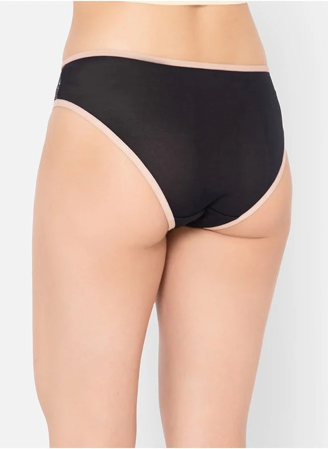 Clovia Clovia Pack of 4 Low Waist Polka Print Bikini Panty
