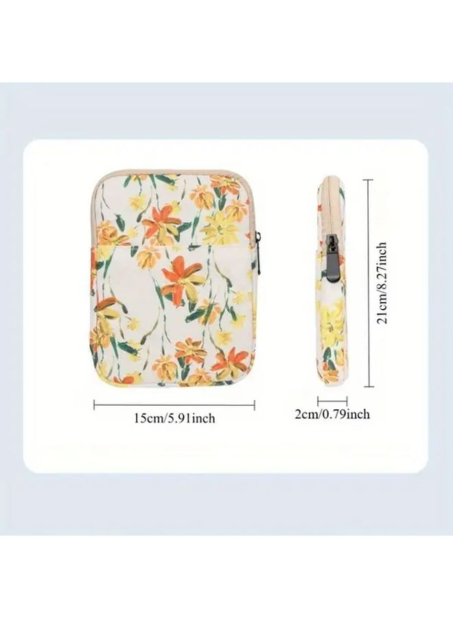 Stylish Black 7 Inch Tablet Sleeve Durable Nylon Protective Carrying Case - Image 2