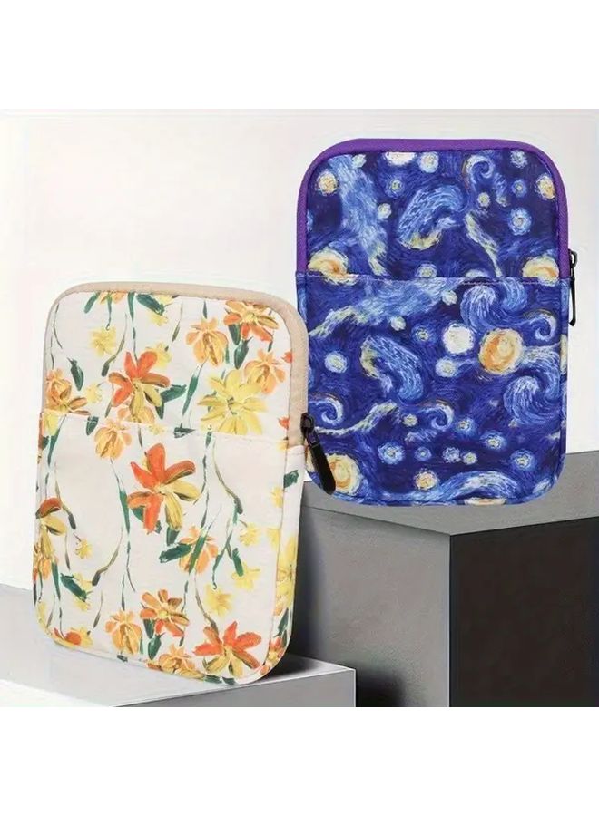 Stylish Black 7 Inch Tablet Sleeve Durable Nylon Protective Carrying Case - Image 5