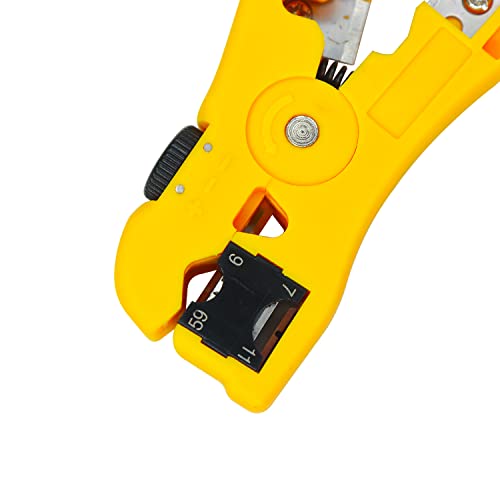 Electronicspices Electronic Spices HT-352 Universal Wire Stripper/Cutter for Flat or Round UTP CAT5 CAT6 Coax Cable Stripping Tool - Image 5